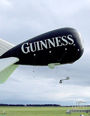 Helium blimp for publicity
